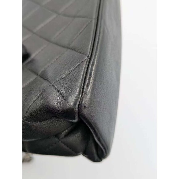 Pre-owned Chanel Quilted Sheepskin Rocks Ruthenium Hardware Small Flap Black - Picture 9 of 16